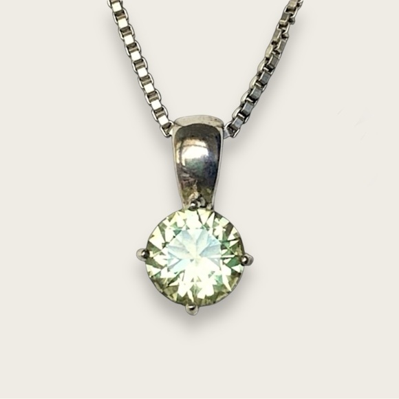 925 Sterling Silver Necklace Round - Picture 1 of 9